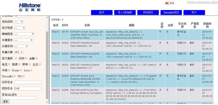 CVE和兼容性的文档