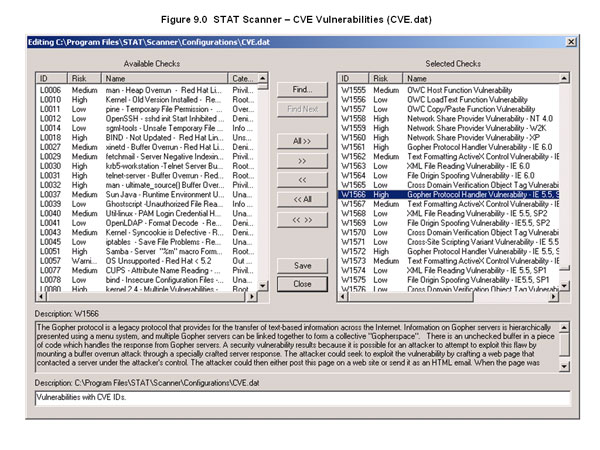 图9.0统计扫描仪——CVE漏洞(CVE.dat)