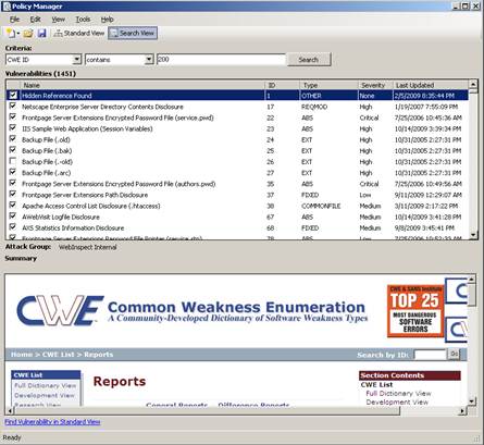 Documentation Indexing of CWE-Related Material